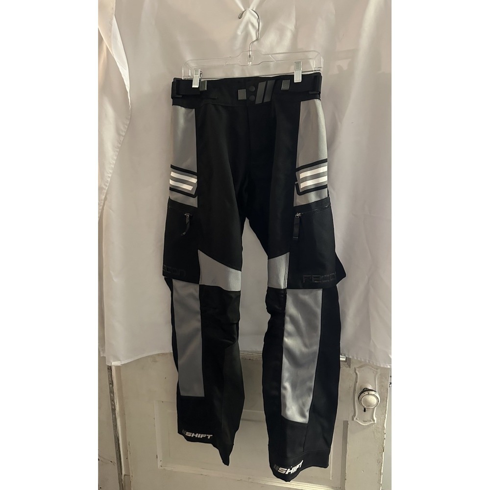 Shift Recon Men's Black Gray Motocross Pants Size 28 FOX Iron Pony Motorsports